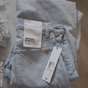 NWT Joe's Jeans The Mia High Rise Wide Leg Feelin Sparks Size 25 Vintage Stretch